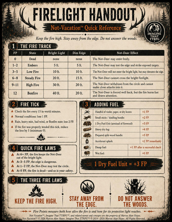 Firelight Handout Firelight Handout